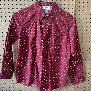 Old Navy boys poplin shirt size S(6/7)